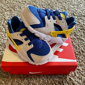 Nike Huarache Run (TD) 6C Indigo Force/Opti Yellow